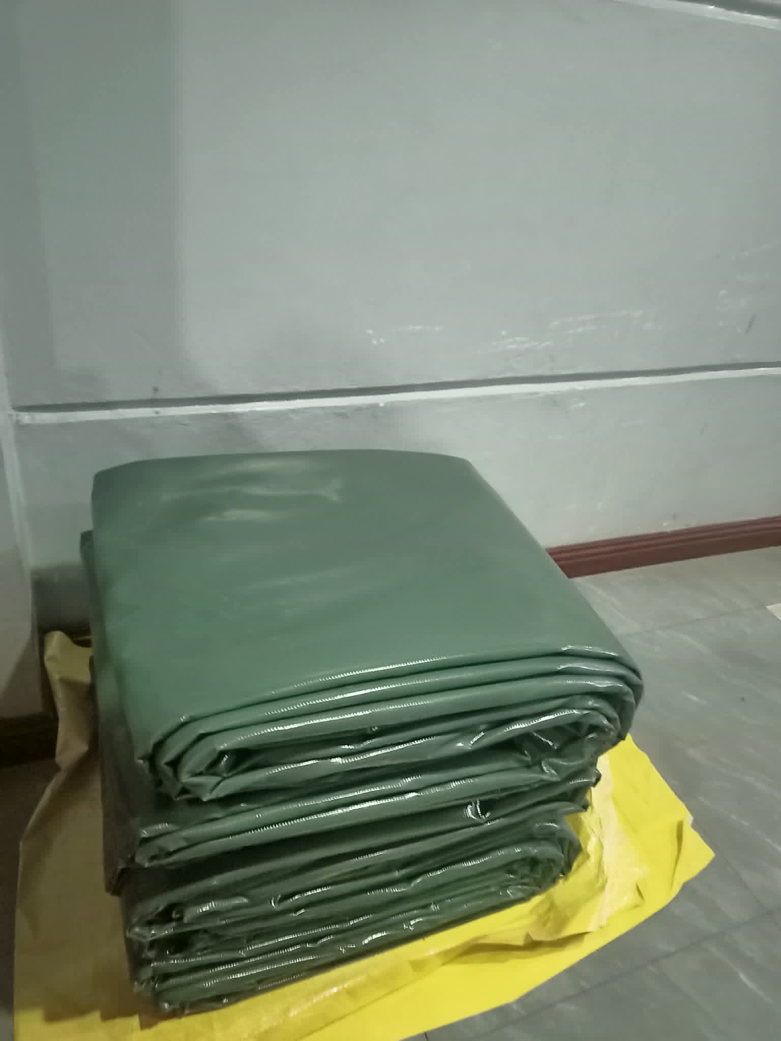 Green Heavy-Duty Tarp Fabric