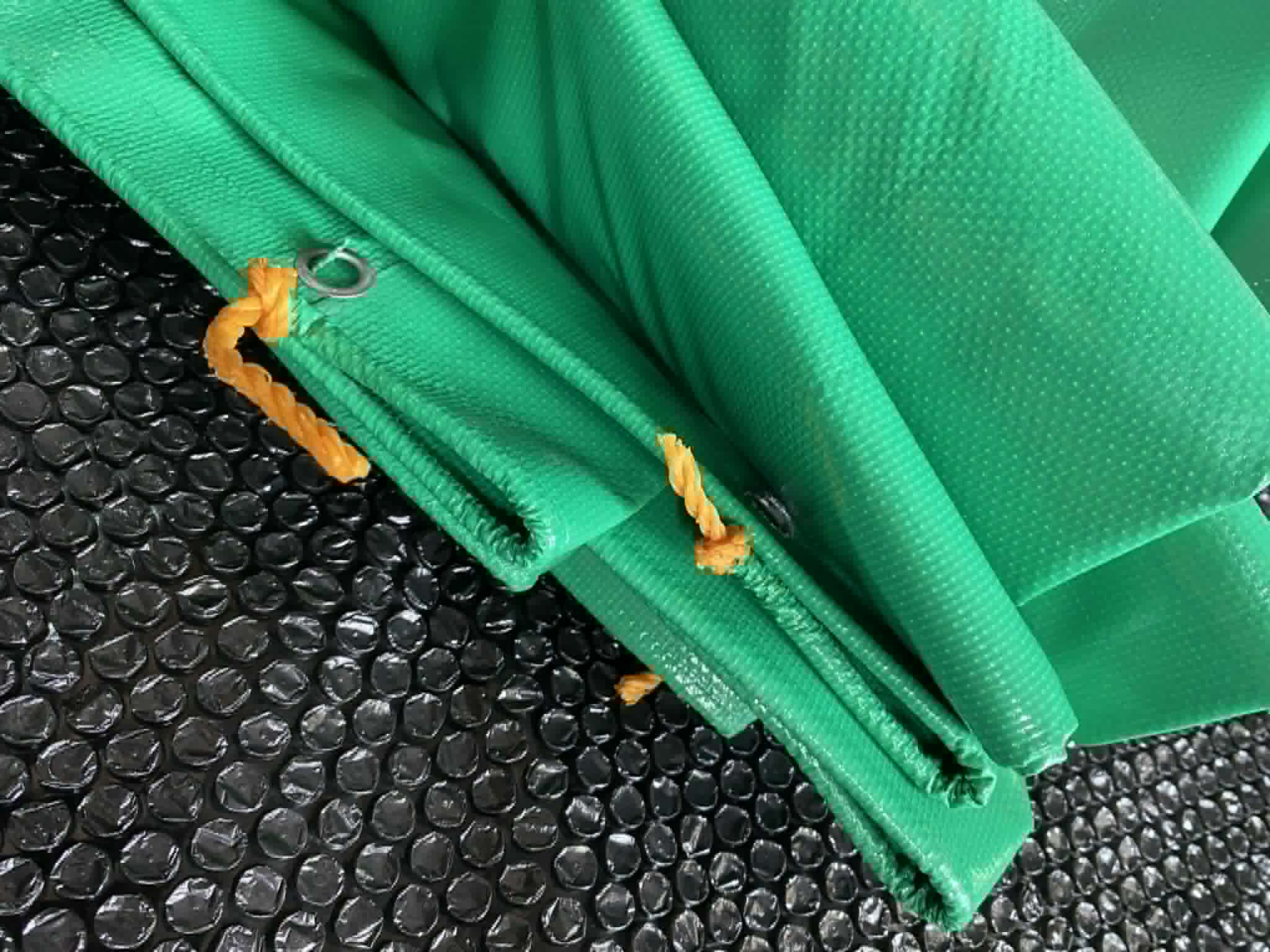 Green Heavy-Duty Tarp Fabric