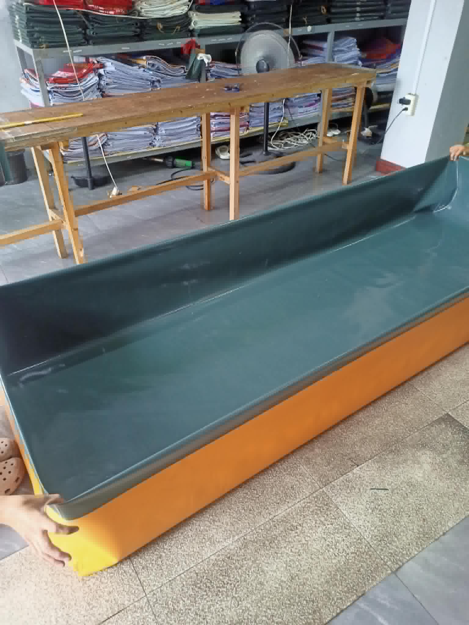 Long custom tarp cover